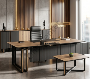 Efor Ofis ve Büro Makam Takımı 240+30 cm Masalı 240 cm dolaplı
