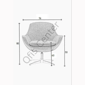 Golf Ofis ve Büro Yıldız Ayak Koltuk