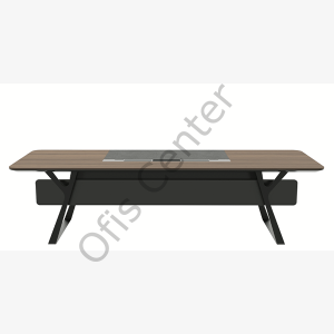 Tefen Ofis ve Büro Ahşap Makam Takımı (220 cm Masalı)