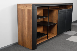 Yalın Etejerli Ofis ve Büro Takım ( 264 cm Masalı )