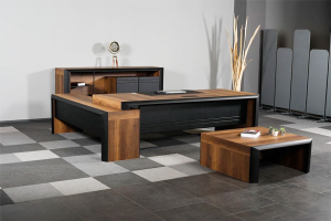 Yalın Etejerli Ofis ve Büro Takım ( 264 cm Masalı )