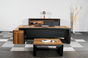 Yalın Etejerli Ofis ve Büro Takım ( 264 cm Masalı )