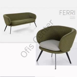 Ferri Kanepe Takımı 1 adet 3 lü, 2 adet  tekli