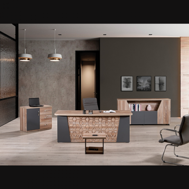 Buse Plus Ofis ve Büro Masa Takımı 180 cm Masalı