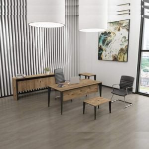 Exen Ofis ve Büro Masa Takımı 160 cm Masalı