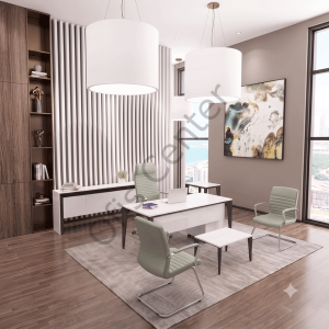 Exen Ofis ve Büro Masa Takımı 160 cm Masalı