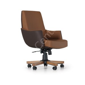 Asos 100 N-Ahşap Ofis Büro Şef&Toplantı Koltuk