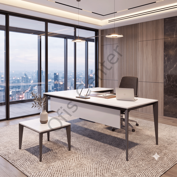 Exen L Ofis Büro Masası 140 cm
