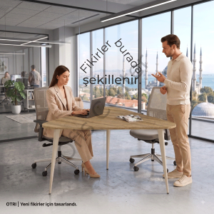 Otri Ofis ve Büro  Üçgen Toplantı Masası