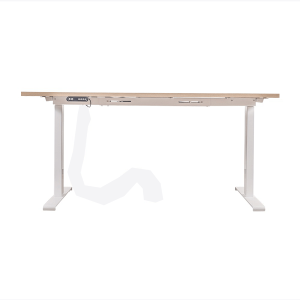 Yükseklik Ayarlı Ofis Büro Masa,Çift Motorlu 140 cm Masa 140x80 cm Masa - Beyaz