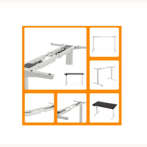 Yükseklik Ayarlı Ofis Büro Masa,Çift Motorlu 140 cm Masa 140x80 cm Masa - Beyaz