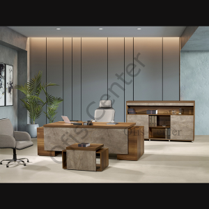 Erva Stone Ofis Büro Takım 240 cm Masalı