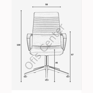 Tempo Eko Yıldız Ayaklı Misafir Koltuk