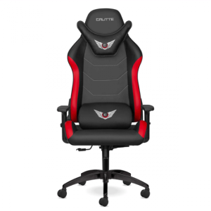 Calitte Profesyonel Deri Oyuncu Koltuğu | Supra | Kırmızı Siyah