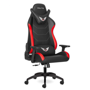 Calitte Profesyonel Deri Oyuncu Koltuğu | Supra | Kırmızı Siyah