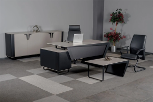 Ares Etejerli Ofis ve Büro Makam Takımı ( 240 cm Masalı)
