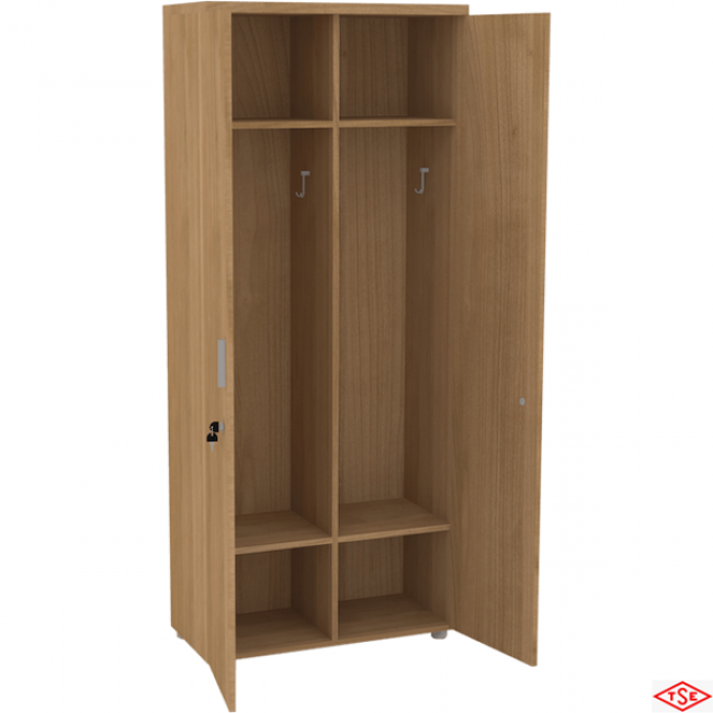 190’lık Ortadan Dikmeli  Ofis ve Büro Vestiyer Dolap (Derinlik 40 cm)