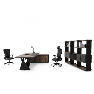 Origami Etejerli Ofis ve Büro Makam Takımı 240 cm Masalı