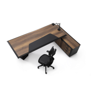 Origami Etejerli Ofis ve Büro Makam Takımı 240 cm Masalı