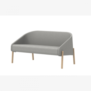 Pera Ofis ve Büro Ahşap Ayaklı İkili Kanepe