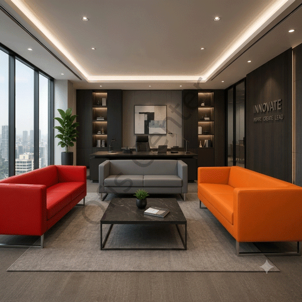 Luxor İkili Modern Ofis ve Büro Kanepe