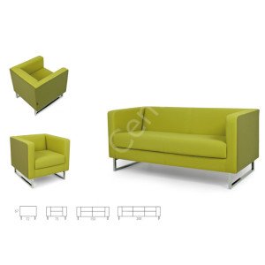 Luxor İkili Modern Ofis ve Büro Kanepe